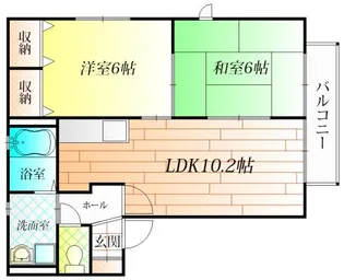 ハイツ櫻【1階】の間取り
