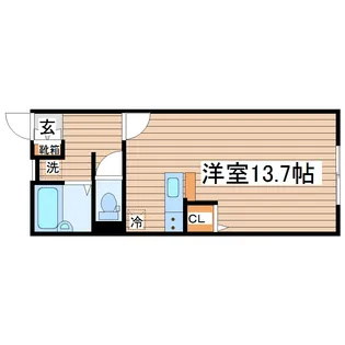 シーエスコート匠【1階】の間取り