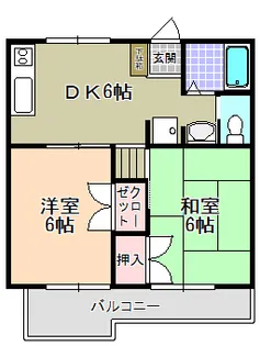 リバーイースト【2階】の間取り