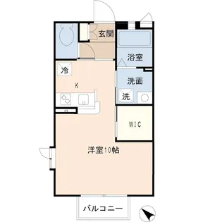 ディアス岩井III【1階】の間取り