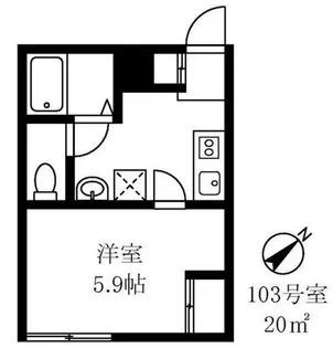 早稲田鶴巻IMAハウス【1階】の間取り