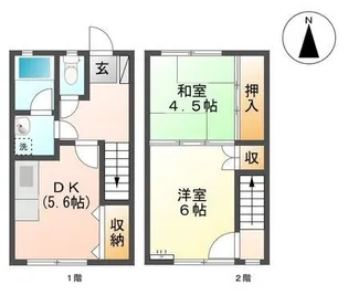 ツインホームズ吾郷 B棟【1階】の間取り