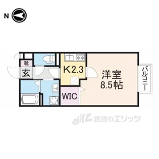 クレアコートAB【2階】の間取り