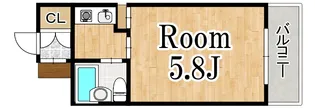 ハイツシグマ【5階】の間取り
