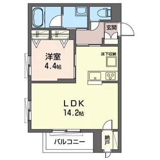 セレナヴィラAIYA【1階】の間取り