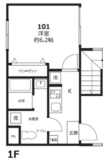 Burgtor町屋【1階】の間取り