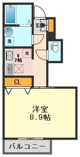 プリジアコート【1階】の間取り