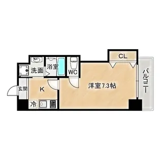 Uresidence京橋【2階】の間取り