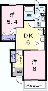 セルバ・バロン【1階】の間取り