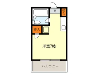 サンリバーナラザキ【4階】の間取り