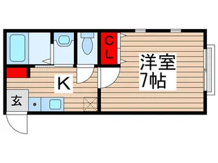 ベルメゾン八柱【2階】の間取り
