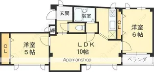 サンロイヤル神垣【2階】の間取り