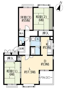 URつくば・二の宮【1階】の間取り