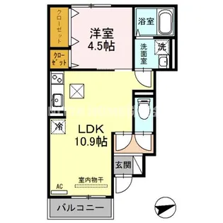 キャトルセゾン杉【1階】の間取り