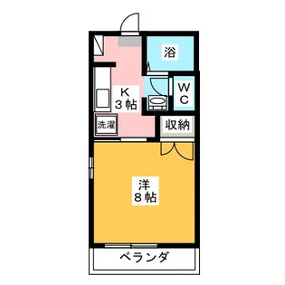 プリズム向ヶ丘II【2階】の間取り
