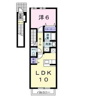 カーサ・ジョイエ【2階】の間取り