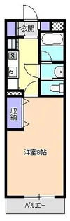 レフィナードくすのき【2階】の間取り