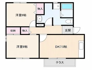 ピュアエクセレント【2階】の間取り