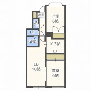 ルミエールE【1階】の間取り