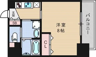 プランドール江戸堀レジデンス【4階】の間取り