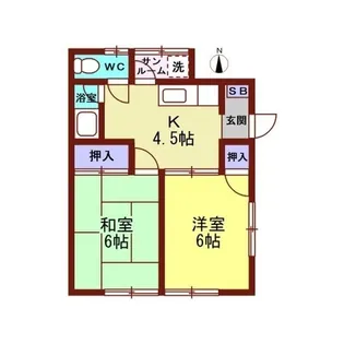 コーポN1【2階】の間取り