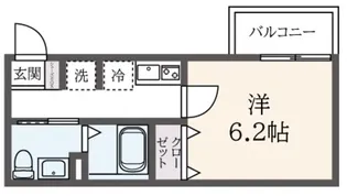 フルーヴテラス【1階】の間取り