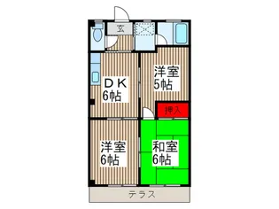 中山マンション弐番館【1階】の間取り