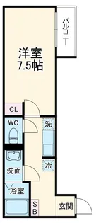 カインドネス橋本East【2階】の間取り