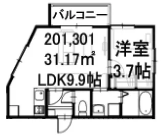 LotusGranMatsudo(ロータスグラン松戸)【2階】の間取り
