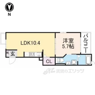 ルミエールハタ【2階】の間取り