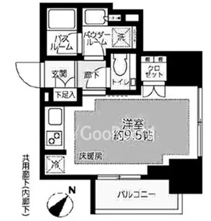 シティハウス中目黒ステーションコート【5階】の間取り