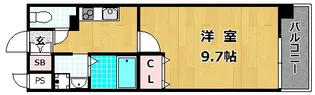 イー・ウエスト【5階】の間取り