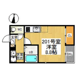 GRANDTIC黒川【2階】の間取り