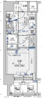 エスリード大阪城テラス【8階】の間取り