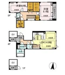 HIROO TERRACE 5【4階】の間取り