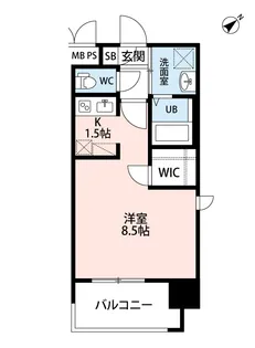 地下鉄箱崎線 呉服町駅 14階建 築5年【4階】の間取り