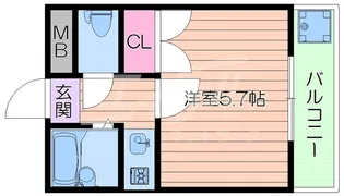 ナポレオン一世マンション【3階】の間取り