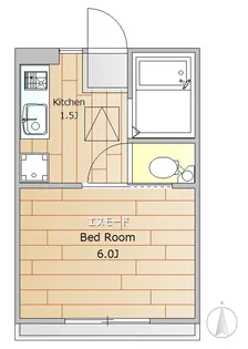 奥沢コーポラス【1階】の間取り