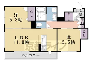 ローズコート タニア【3階】の間取り