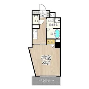 CITY SPIRE美章園【8階】の間取り