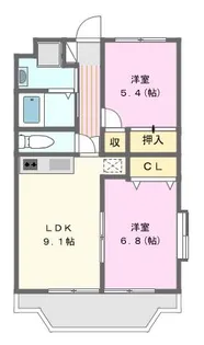 レユスィール【1階】の間取り
