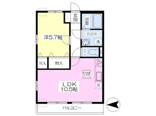 ネクストワン光が丘【1階】の間取り