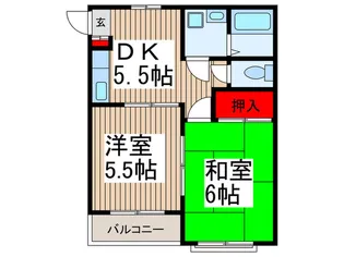 クィ-ンビルY【1階】の間取り