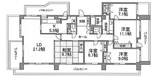 メゾン・ド・中目黒【4階】の間取り