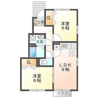 ヴィラ ノボノ【1階】の間取り