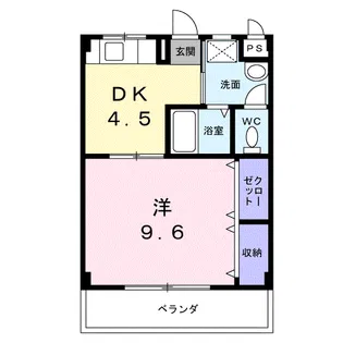 リードハイツ【2階】の間取り