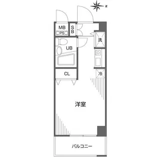 第62クリスタルマンション【7階】の間取り