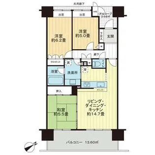 サーパス酒々井駅前【9階】の間取り