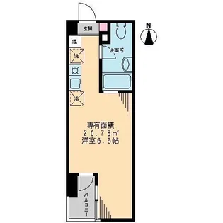 ミューリエ恵比寿【4階】の間取り