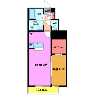 プライム・パルス【1階】の間取り